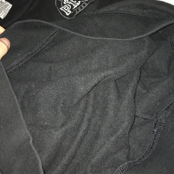 PINK black sweater with white stripes - Picture 6 of 6